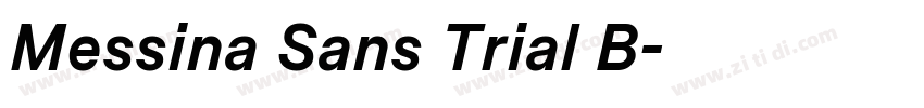 Messina Sans Trial B字体转换